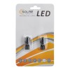 LED ��������� Solar 12V T10 W2.1x9.5d 1SMD 0,5W with lens, 2��