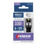 LED ��������� Brevia Power W21/5W 330Lm 6x3020SMD 12/24V CANbus, 2��