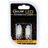 LED ��������� Solar 12V SV8.5 T11x36 4SMD white, 2��