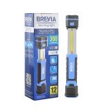 ����������� ����������� ����� Brevia LED 3W COB+1W LED 300lm 2000mAh, microUSB